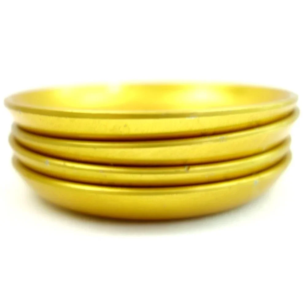 Vintage Neocraft by Everlast Gold‎ Anodized Aluminum Coasters  Set of 4